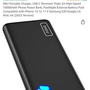 4 for $20: Iniu b1-b41 power bank Open box but unused